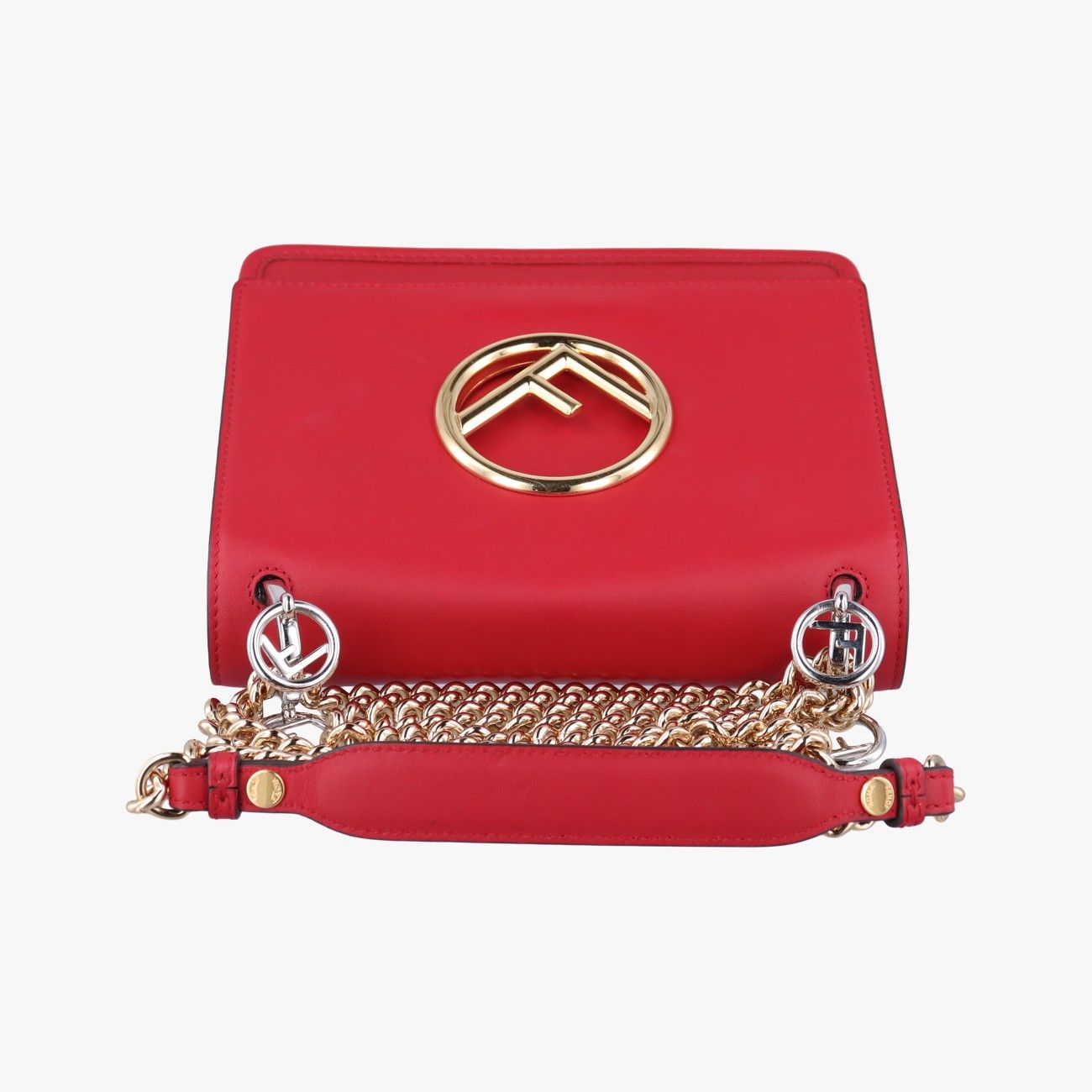 フェンディFendiキャナイエフ レッド レザー 8BT286 8BT286.2IH 179.0189 DECORATOM_COM_BR