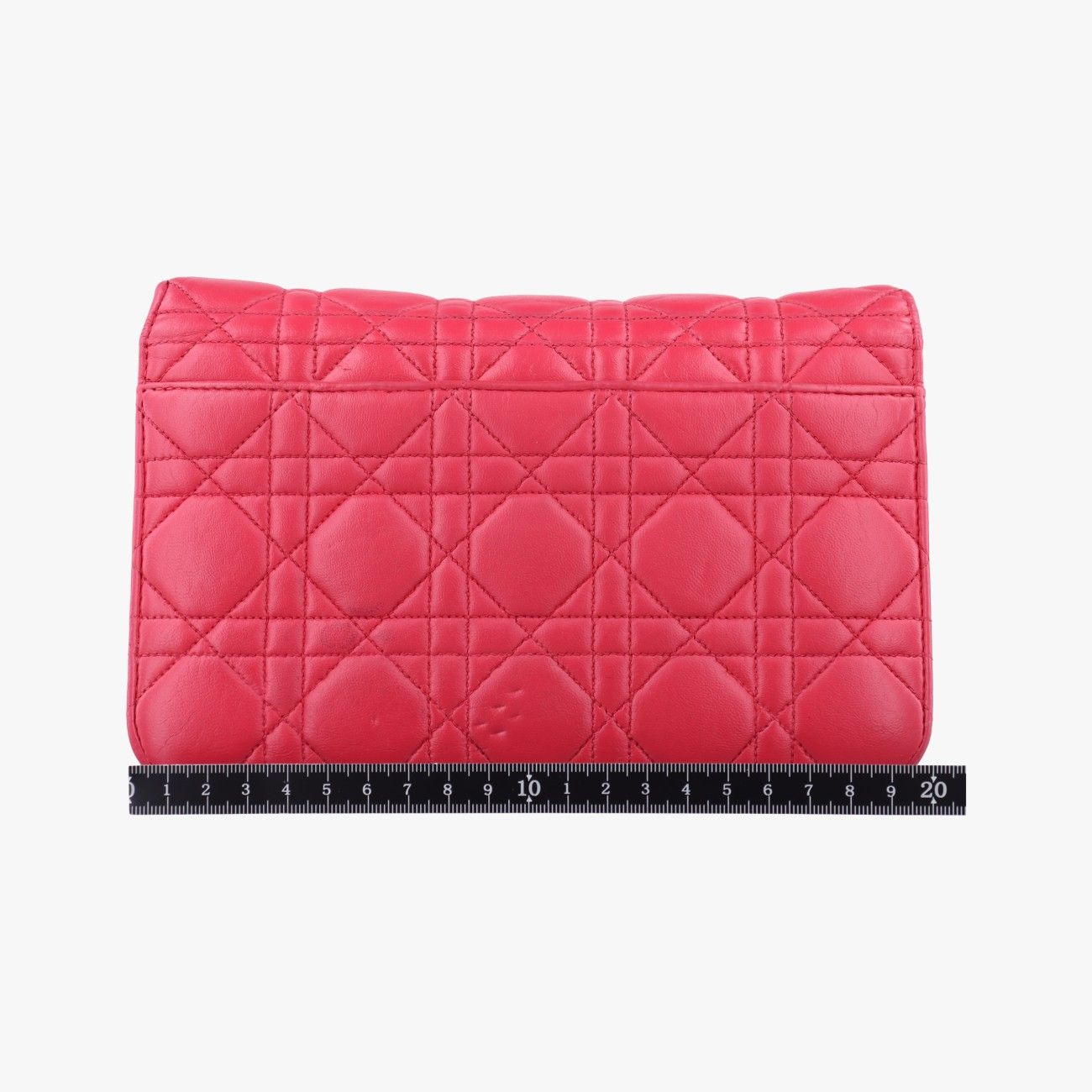 クリスチャンディオールChristian Diorカナージュ ニューロックレッドラムスキン12-MA-0155