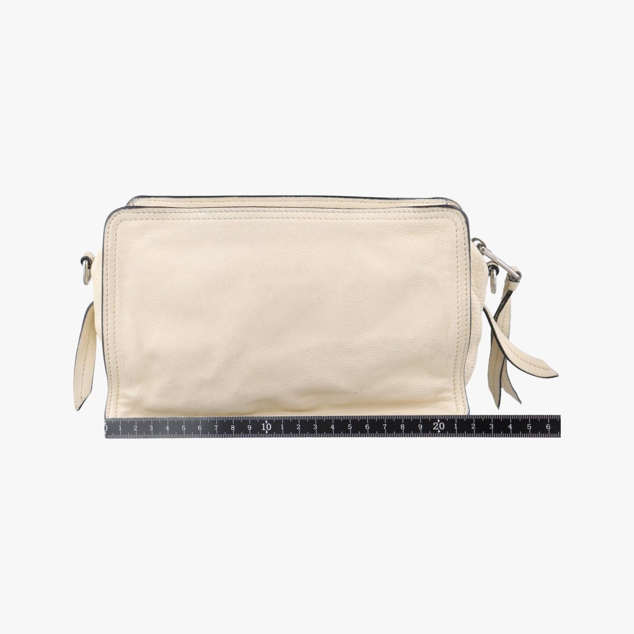 プラダPradaエチケット ホワイト レザー 1BG122 256