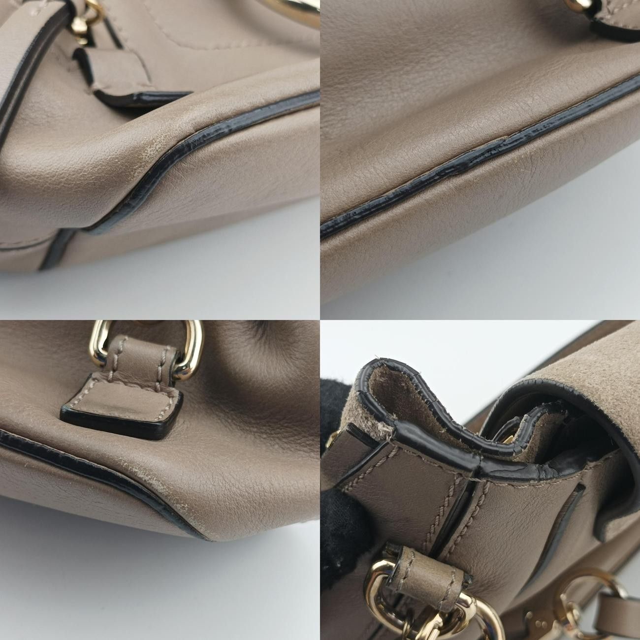 クロエChloeフェイ ミニグレーレザー × スエード02 17 75 65 DECORATOM_COM_BR