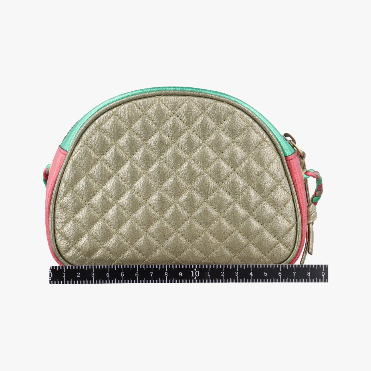 グッチGucciラミネート レッド×グリーン レザー 534951