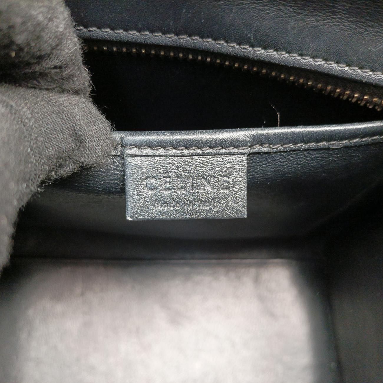 セリーヌCelineラゲージナノショッパー ブラック×ブルー×グリーン レザー U-AT-4194 U-CU-5114 DECORATOM_COM_BR