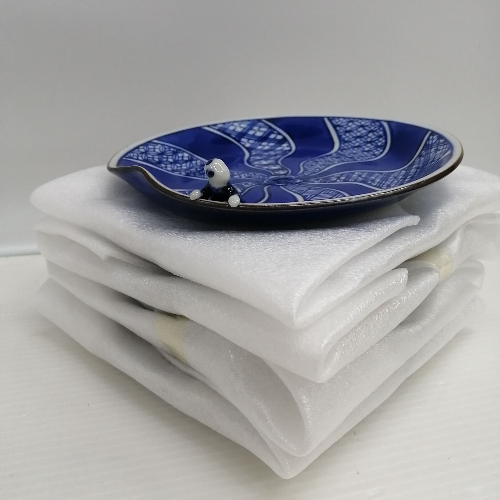 九谷焼 九谷焼 上出長右衛門窯 一閑人鉢 祥瑞風 銘々皿 5客