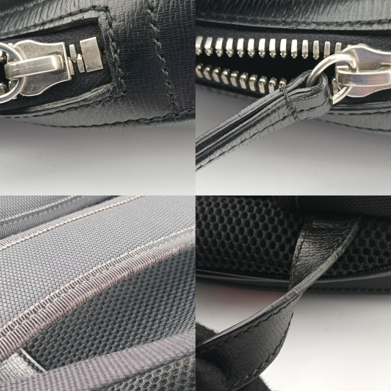 ブラック×マルチ レザー