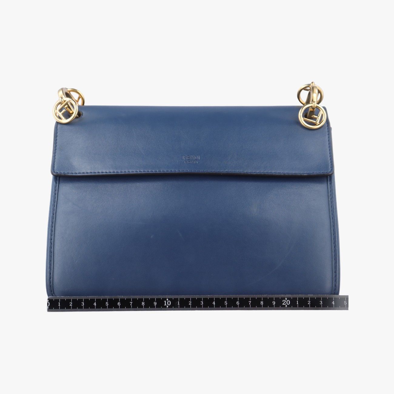 フェンディFendiキャナイエフ ブルー レザー 8BT284 8BT284 2IH 179-8241