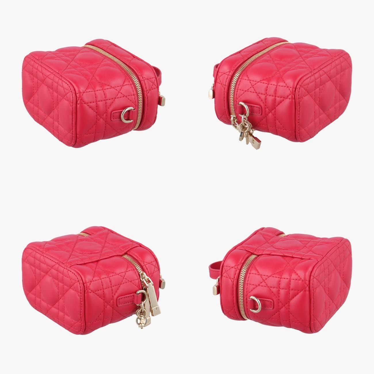 クリスチャンディオールChristian Diorレディディオールマイクロヴァニティ レッド ラムスキン 40-MA-0231 DECORATOM_COM_BR