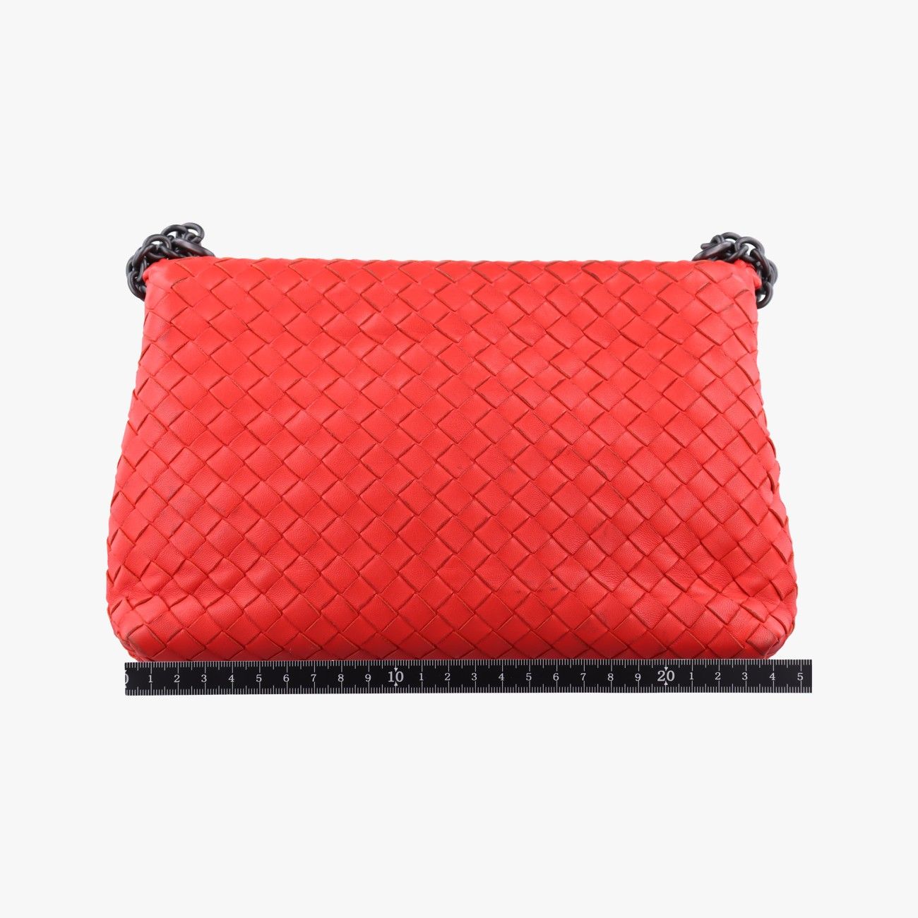 ボッテガヴェネタBottega Venetaイントレチャート オリンピア レッド ラムスキン B05597729I