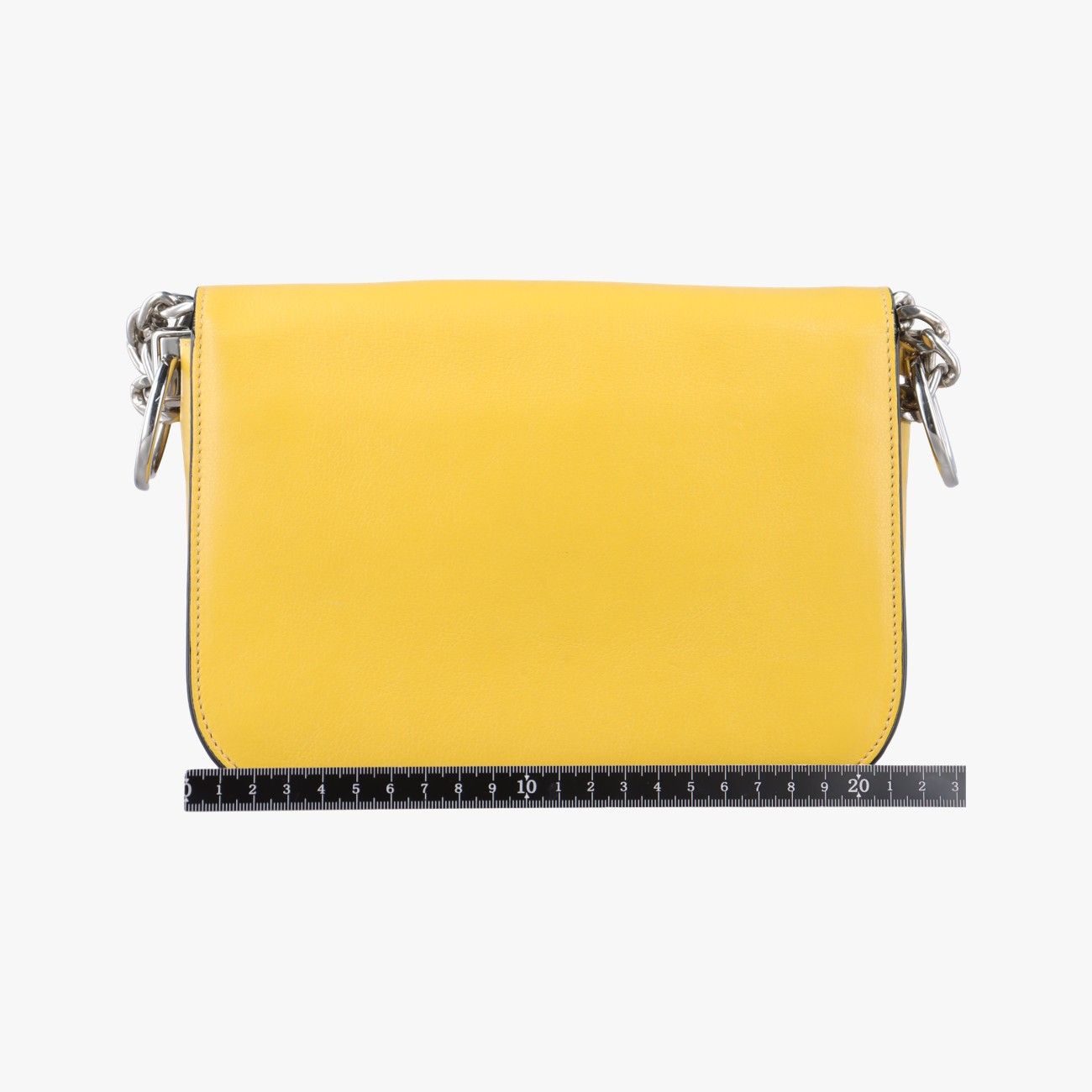 プラダPradaアーケード イエロー レザー 25