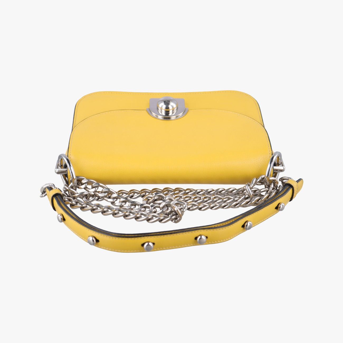 プラダPradaアーケード イエロー レザー 25 DECORATOM_COM_BR