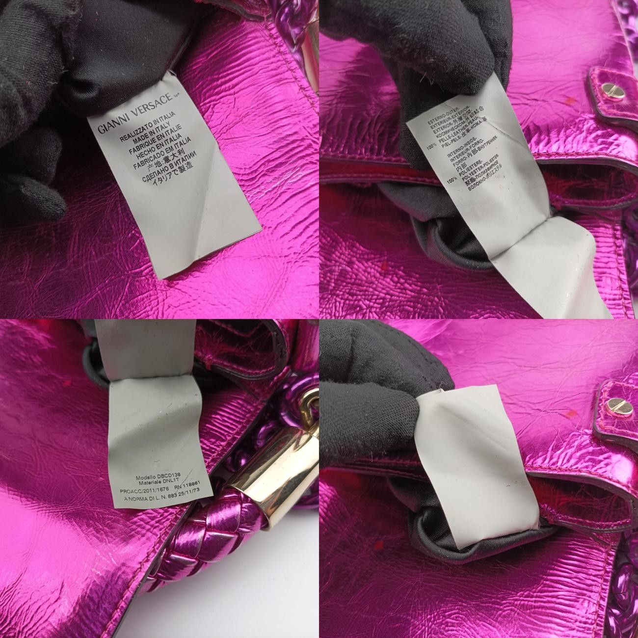 ヴェルサーチェ ヴェルサーチ VERSACEジャンニ ヴェルサーチ ピンク レザー DECORATOM_COM_BR