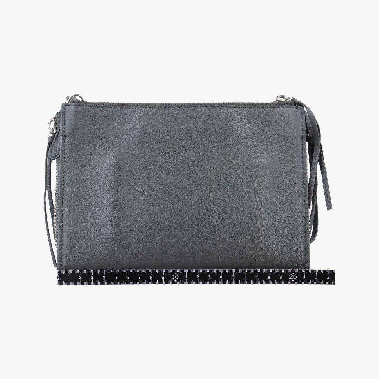 バレンシアガBalenciagaパピエ グレー レザー 398815.1110.B.535269