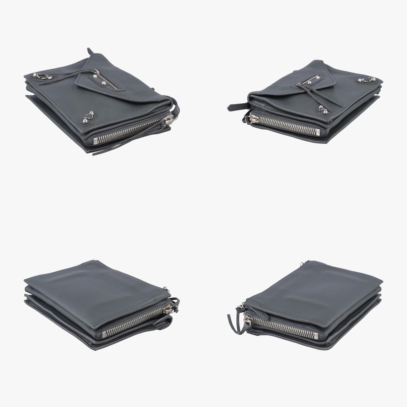 バレンシアガBalenciagaパピエ グレー レザー 398815.1110.B.535269 WWW_DECORATOM_COM_BR