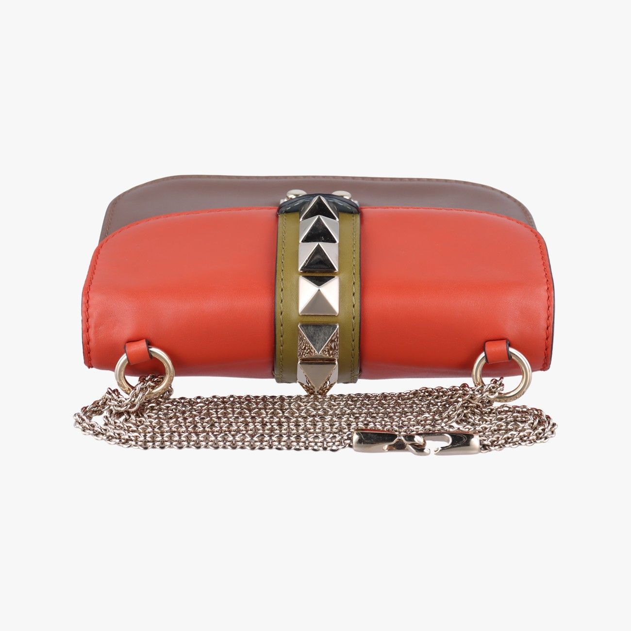 ヴァレンティノValentinoロックスタッズグラムロック オレンジ×ブラウン×イエロー×ブルー