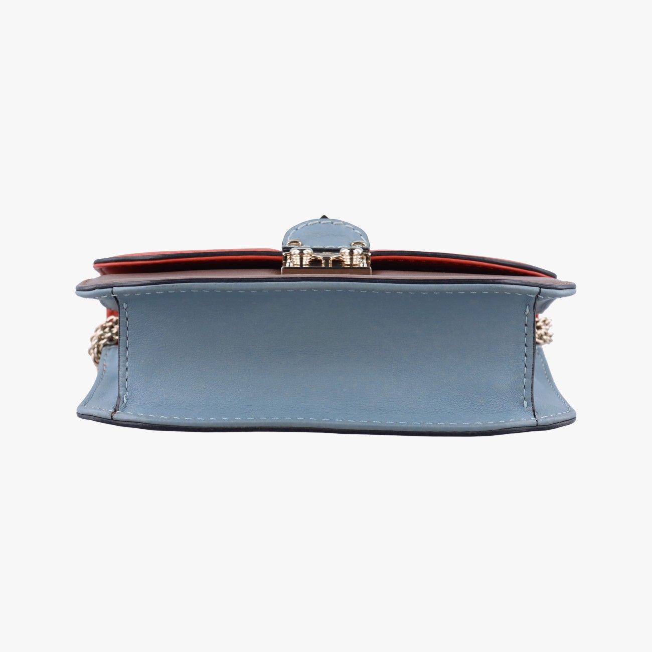 ヴァレンティノValentinoロックスタッズグラムロック オレンジ×ブラウン×イエロー×ブルー