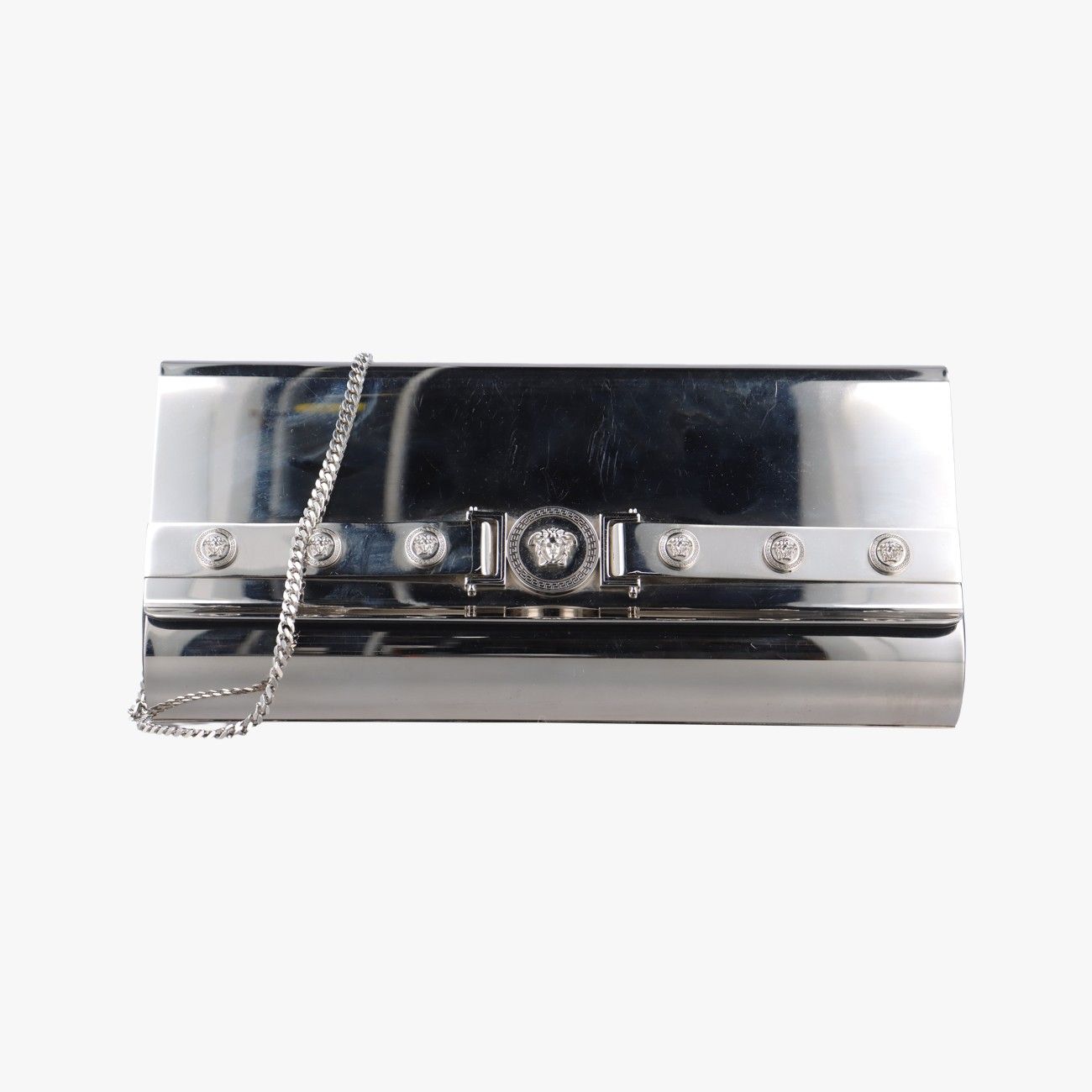 ヴェルサーチェ ヴェルサーチ VERSACEランウェイメデューサ シルバー メタル CLG303392212235