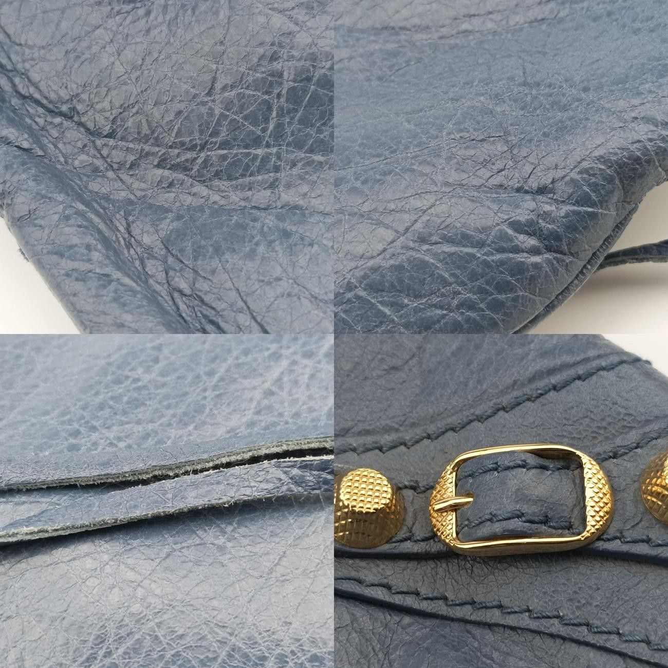 バレンシアガBalenciagaエンベロップブルーラムスキン327079.4230.G.538735