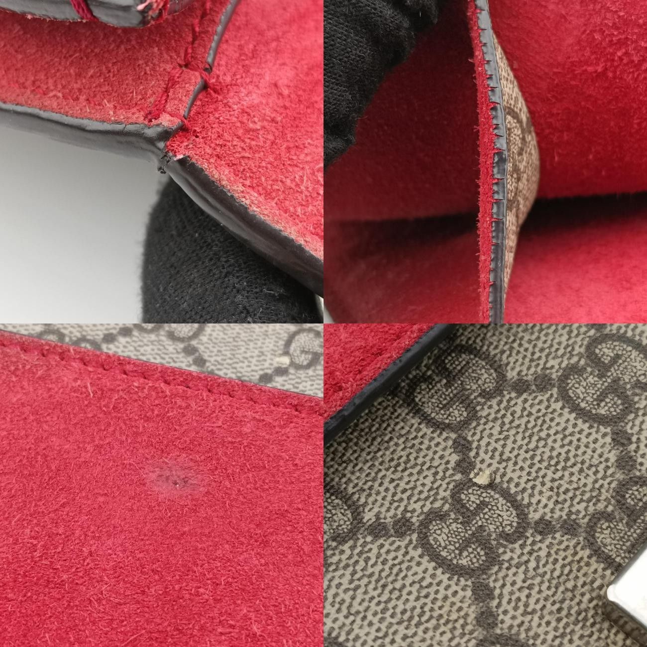 グッチGucciディオニュソス ベージュ×レッド PVCコーティングキャンバス 421970 D025515357 DECORATOM_COM_BR