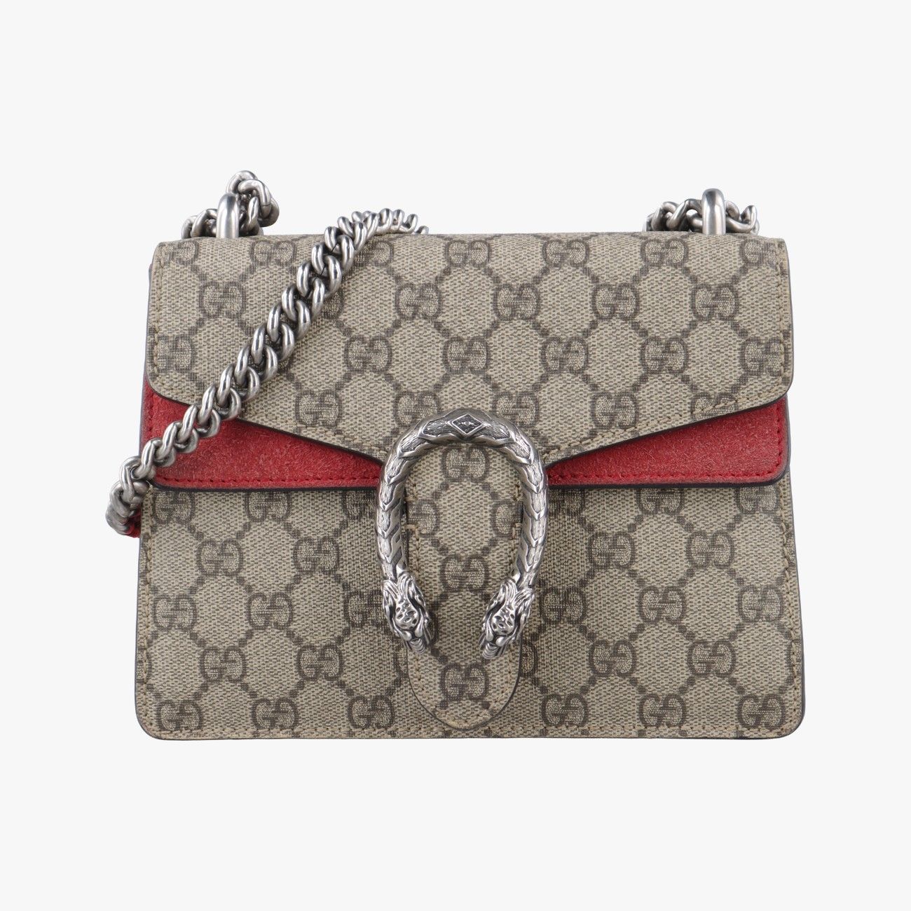 グッチGucciディオニュソス ベージュ×レッド PVCコーティングキャンバス 421970