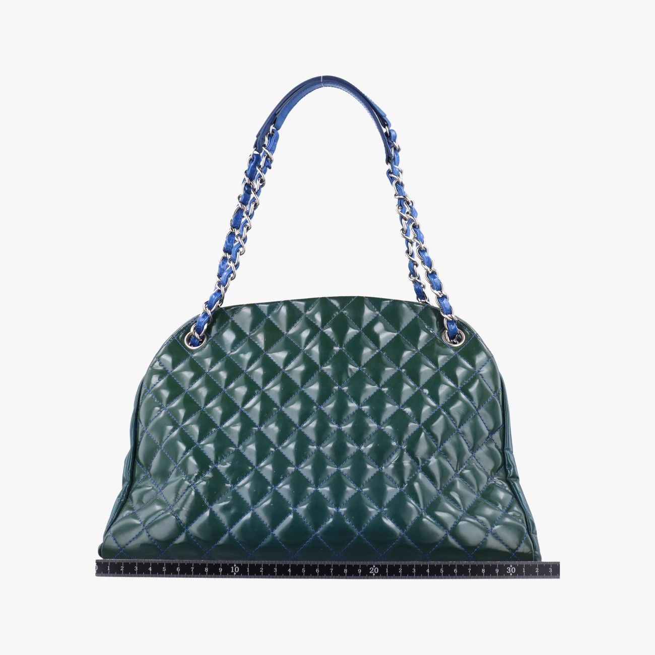 シャネルChanelマドモアゼル ボーリング グリーン パテント A50558 16176321