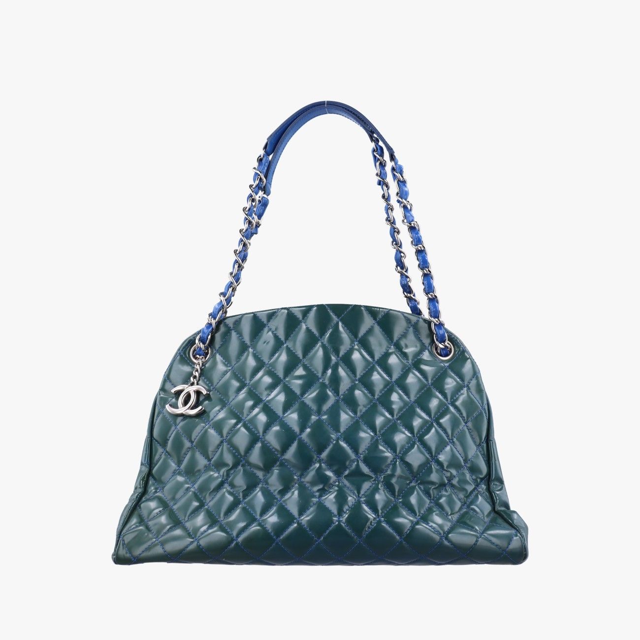 シャネルChanelマドモアゼル ボーリング グリーン パテント A50558 16176321