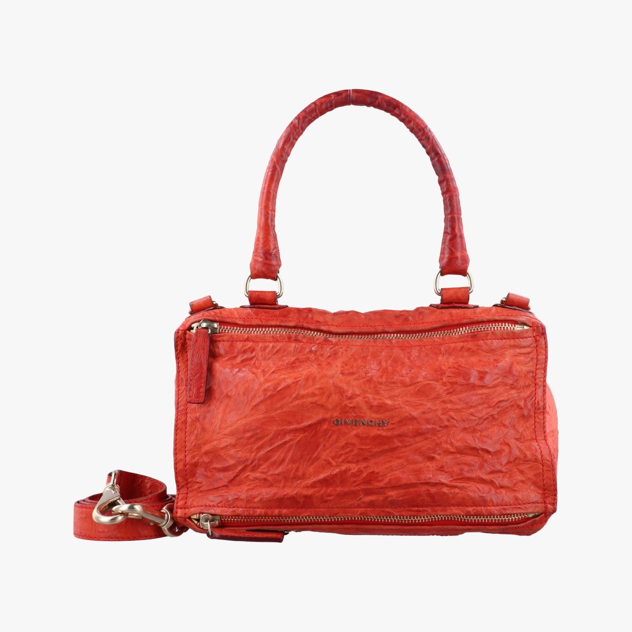 ジバンシーGivenchyパンドラ オレンジ レザー EF 3 0413