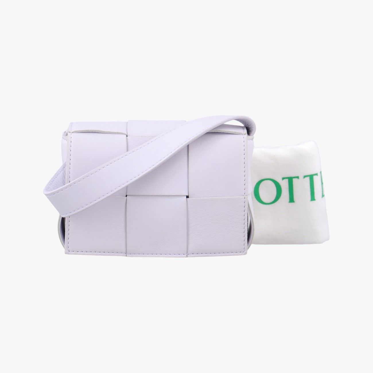 ボッテガヴェネタBottega Venetaキャンディ カセット パープル ラムスキン ICチップ