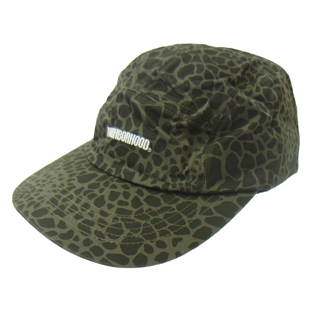 NEIGHBORHOOD ネイバーフッド 20AW 202YGNH-HT03 MIL-JET C-CAP ジップポケット付 ロゴ刺繍 ミリタリー ジェット キャップ チャコール系 新古品