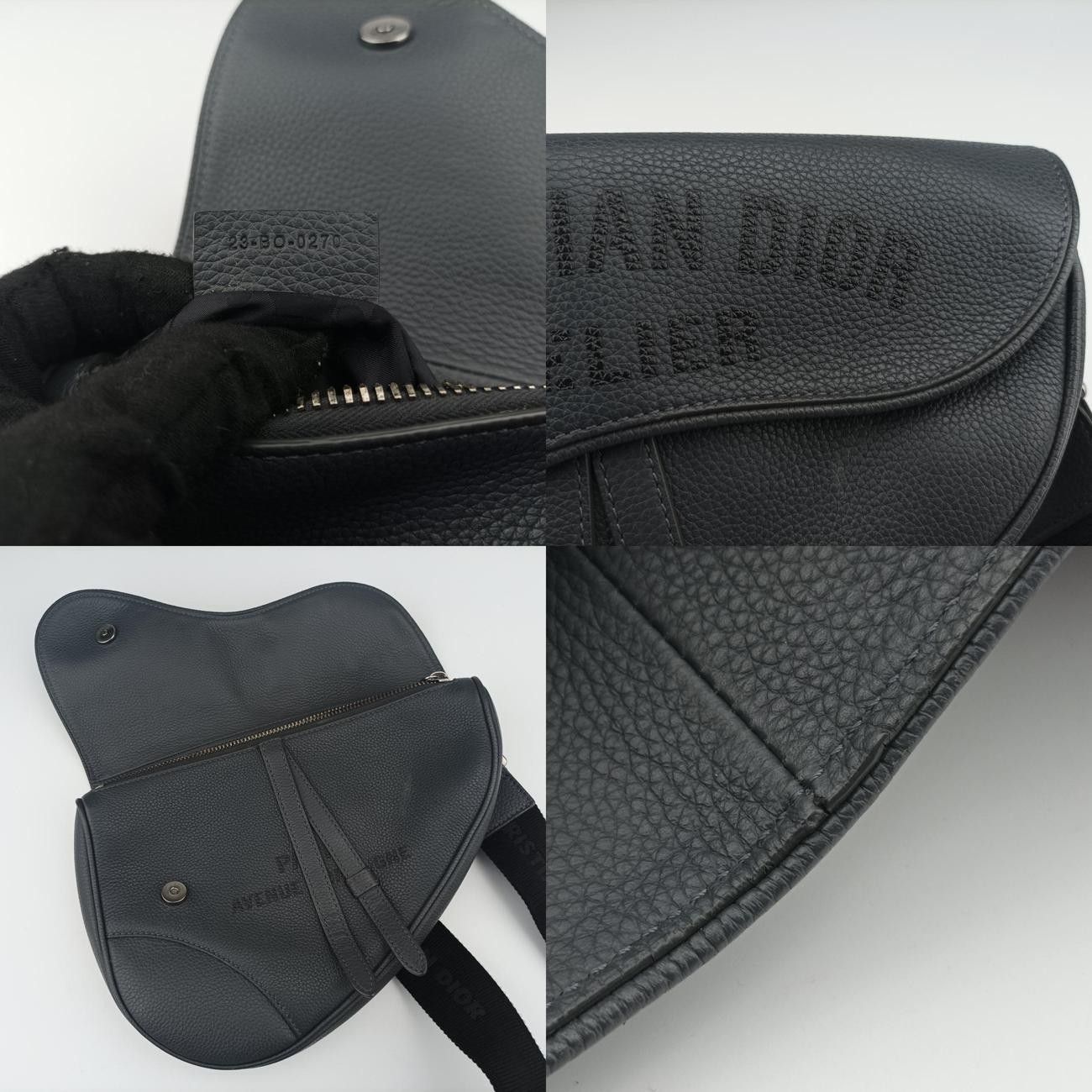 クリスチャンディオールChristian Diorサドル ネイビー レザー 23-BO-0270 DECORATOM_COM_BR