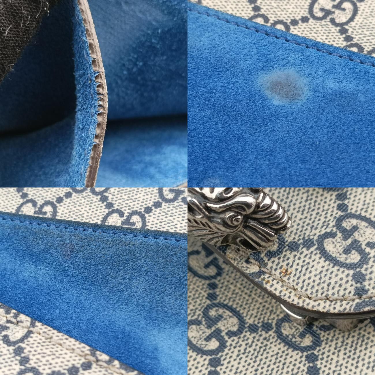 グッチGucciディオニュソス ベージュ×ブルー×マルチ PVCコーティングキャンバス×スエード 400235 E020117279 DECORATOM_COM_BR