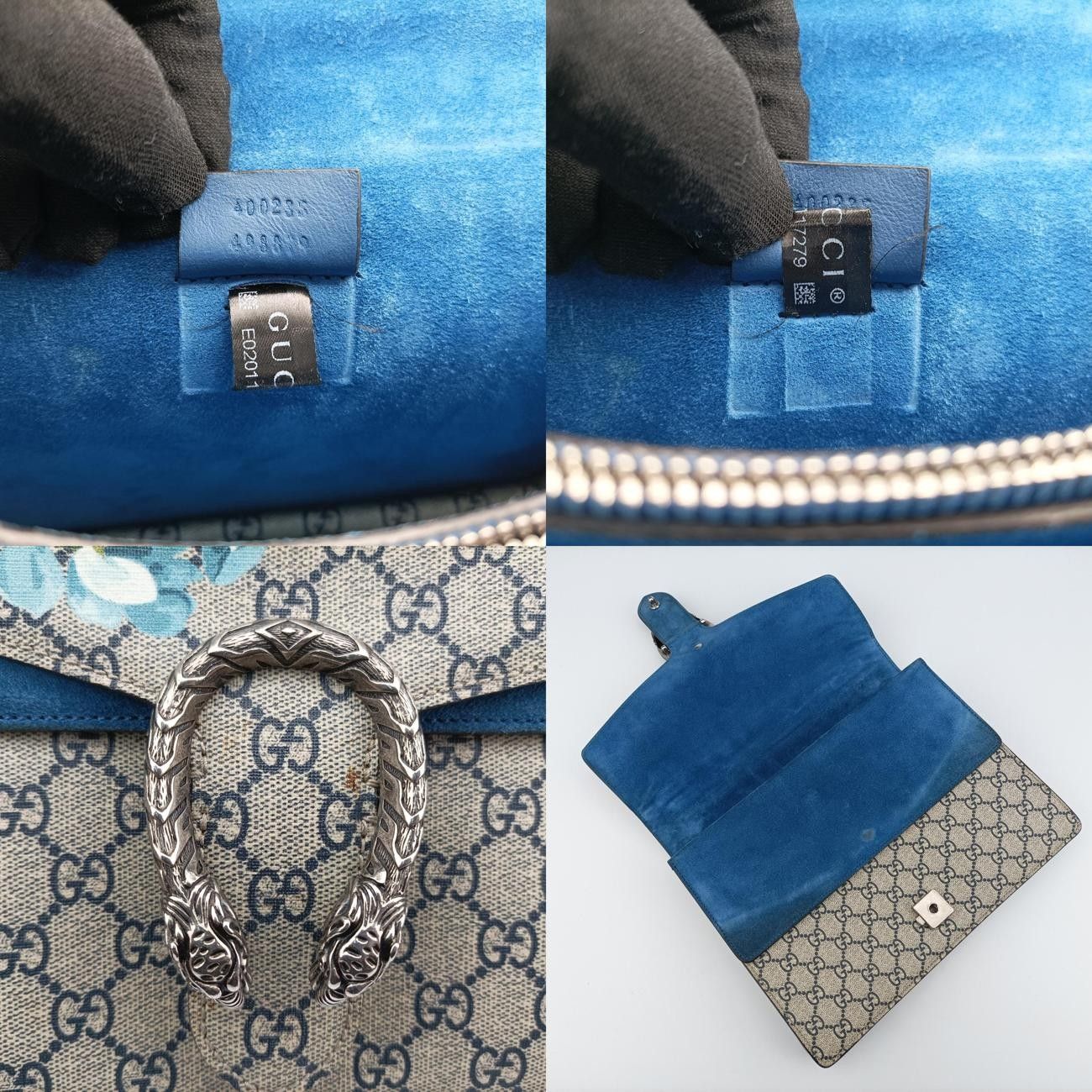 グッチGucciディオニュソス ベージュ×ブルー×マルチ