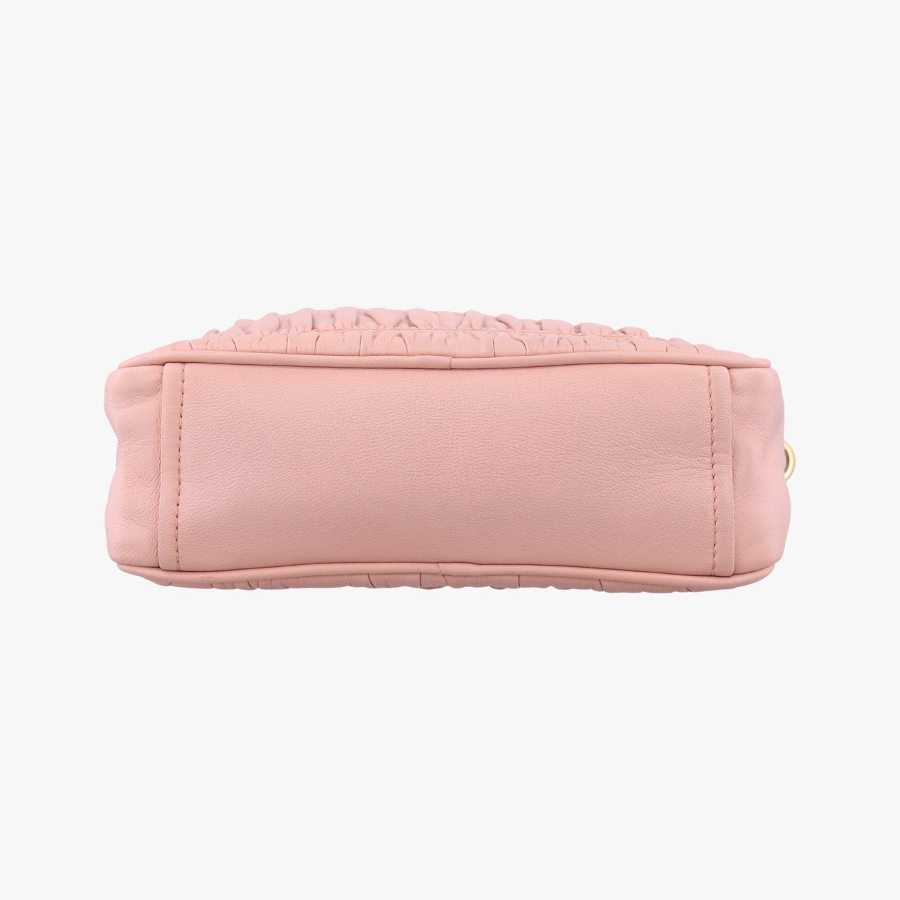 プラダPradaギャザーピンクナッパレザー1BH112197 B DECORATOM_COM_BR