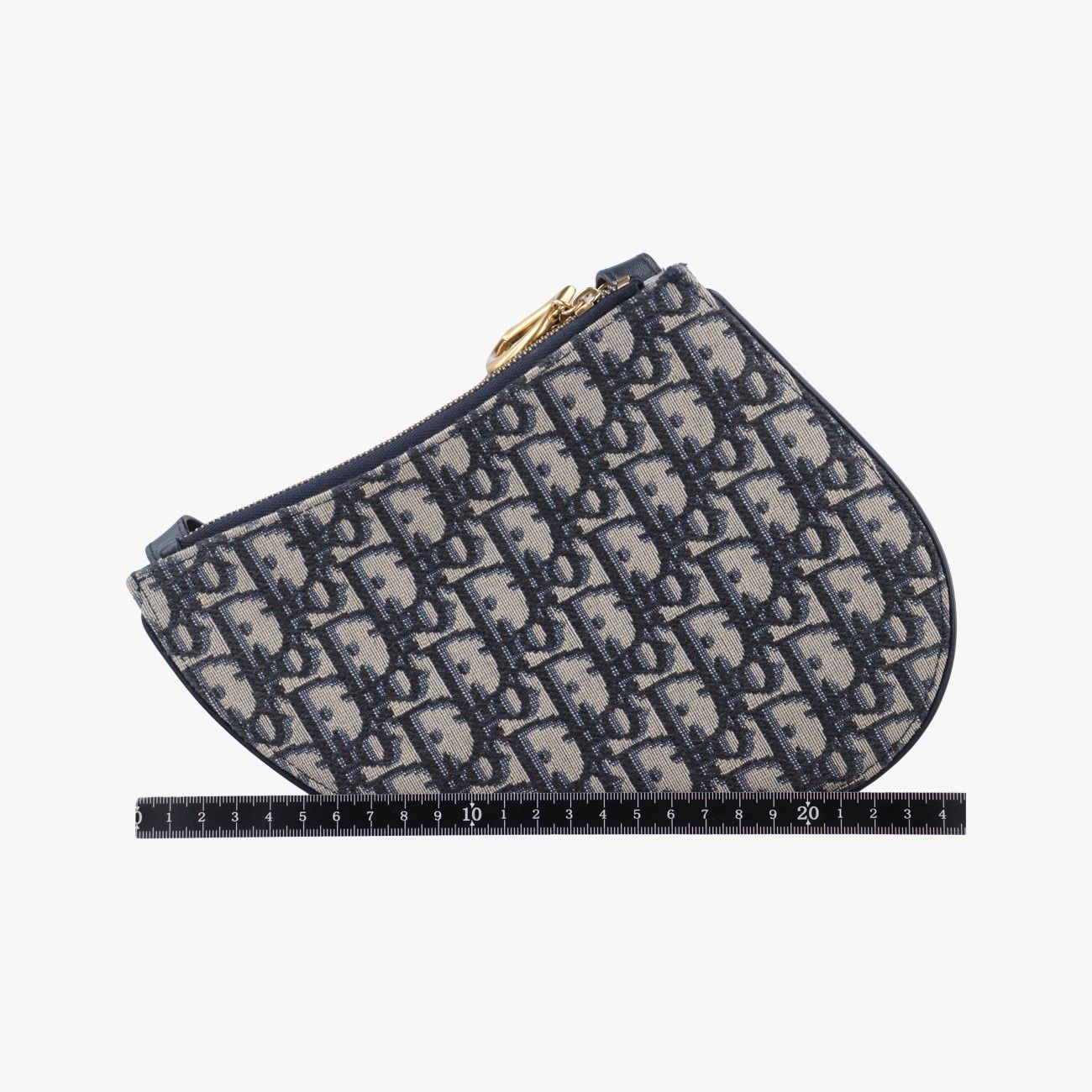 クリスチャンディオールChristian Diorサドルネイビー×グレージャガード12-MA-0199