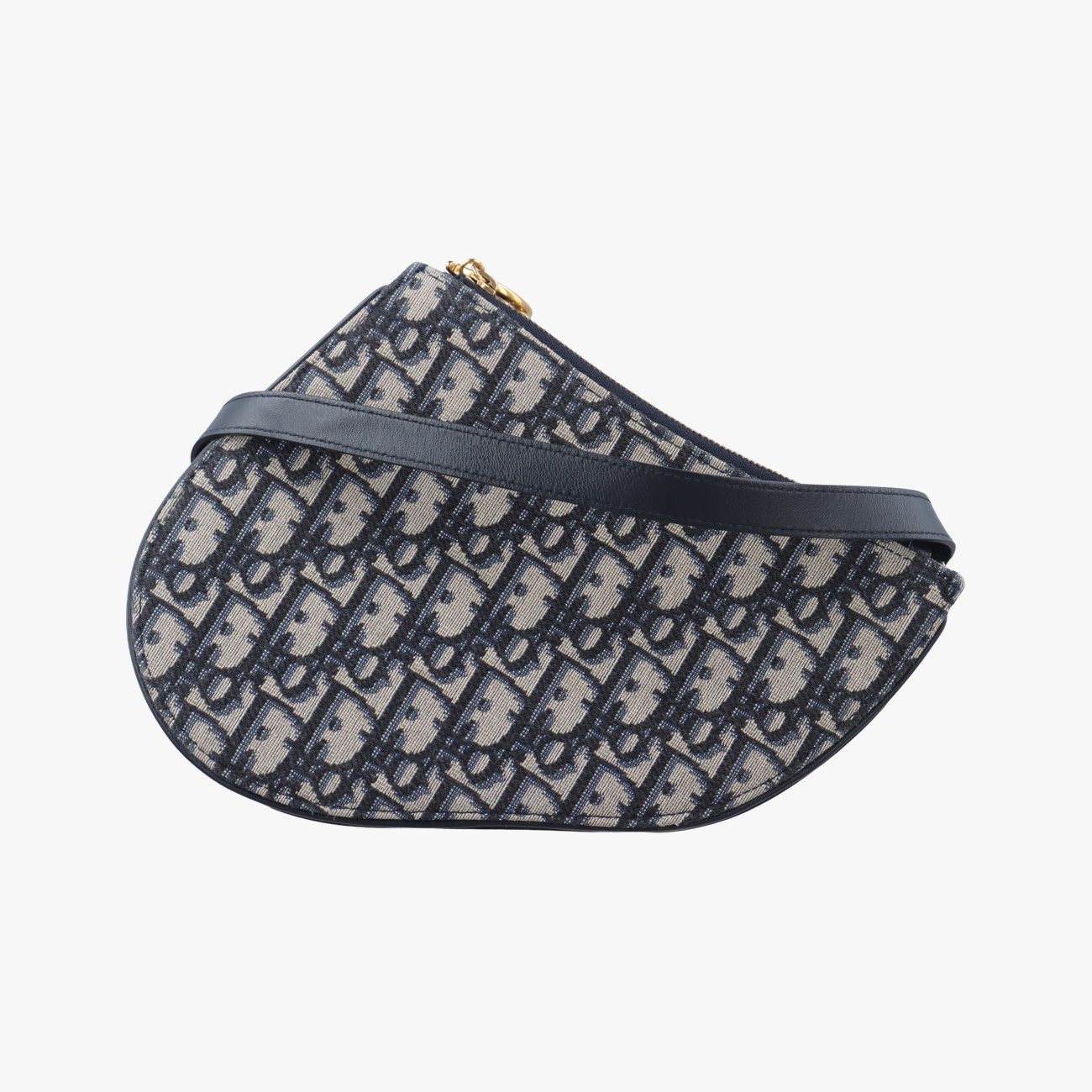 クリスチャンディオールChristian Diorサドルネイビー×グレージャガード12-MA-0199