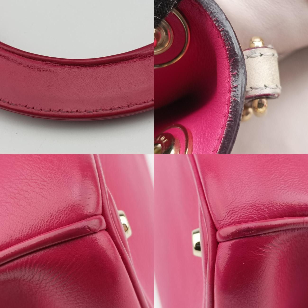 クリスチャンディオールChristian Diorディオリッシモ ピンク レザー 29-MA-0164 DECORATOM_COM_BR