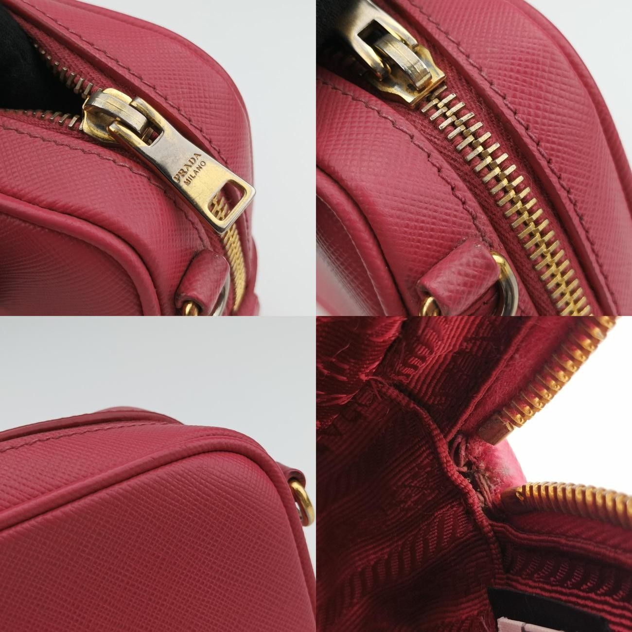 プラダPradaヴィッテロ フェニックス カメラ ピンク サフィアーノレザー 1N1674 58 L DECORATOM_COM_BR