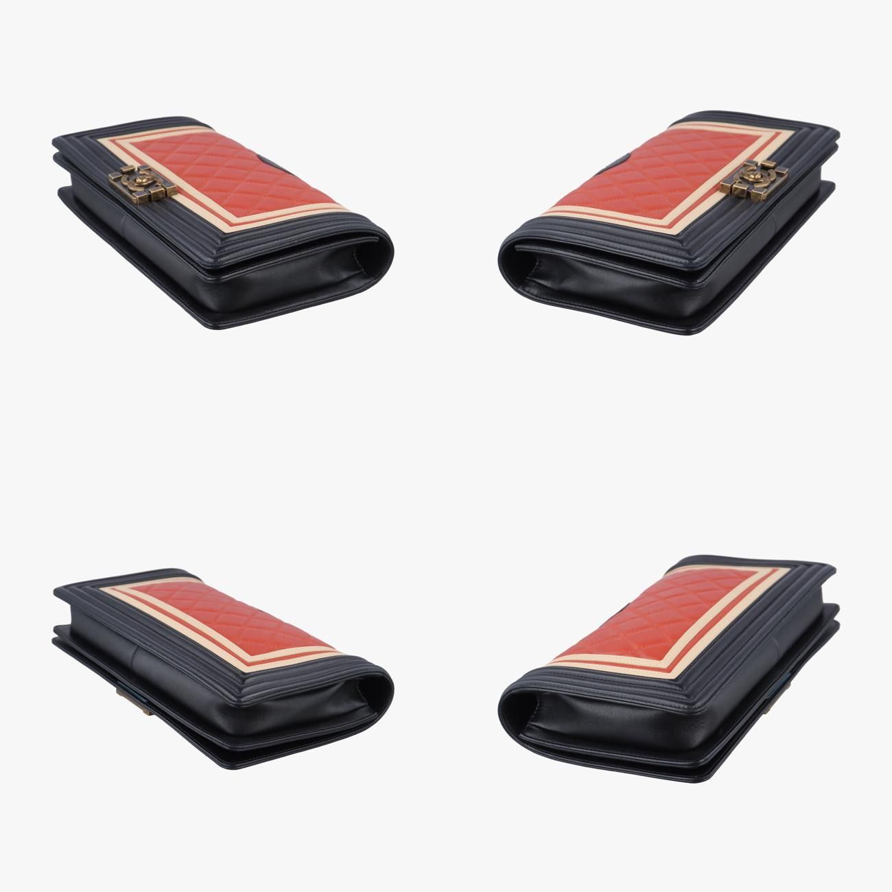 マルチ ラムスキン×レザー