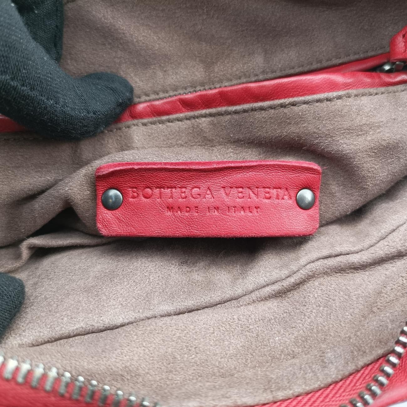 ボッテガヴェネタBottega Venetaノディーニ イントレチャート レッド ラムスキン B06258062Y DECORATOM_COM_BR