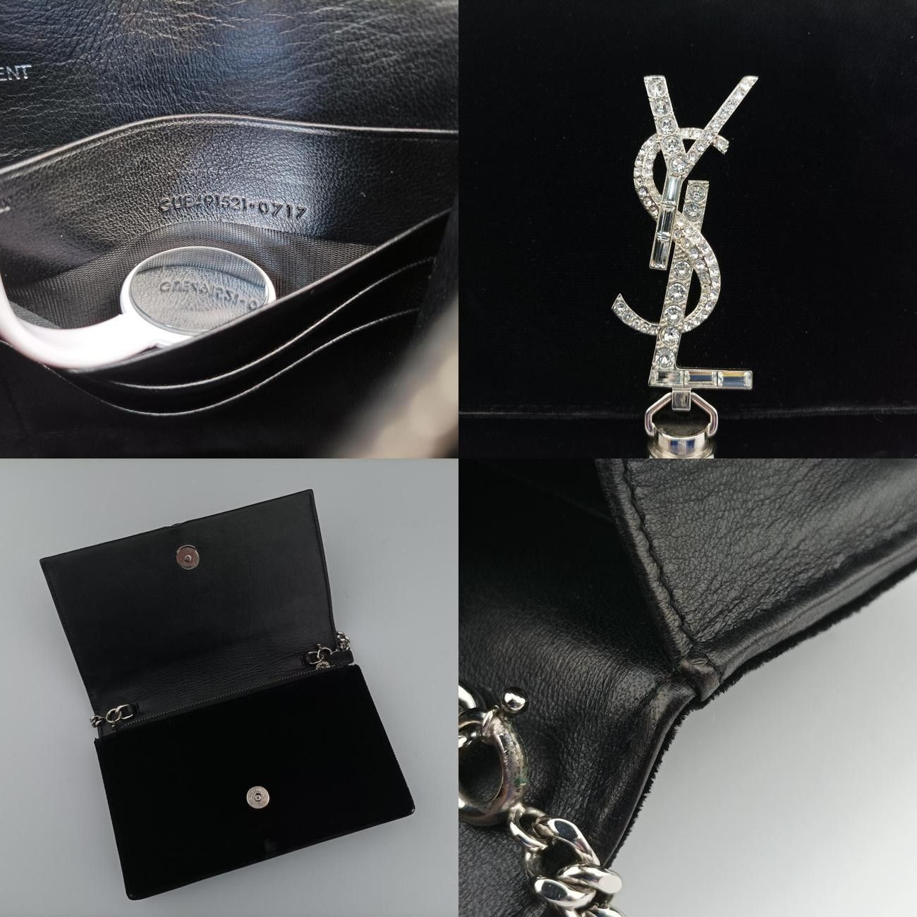 イヴサンローランYves Saint Laurentケイト スモール ブラック ベロア 491521 GUE491521.0717 DECORATOM_COM_BR