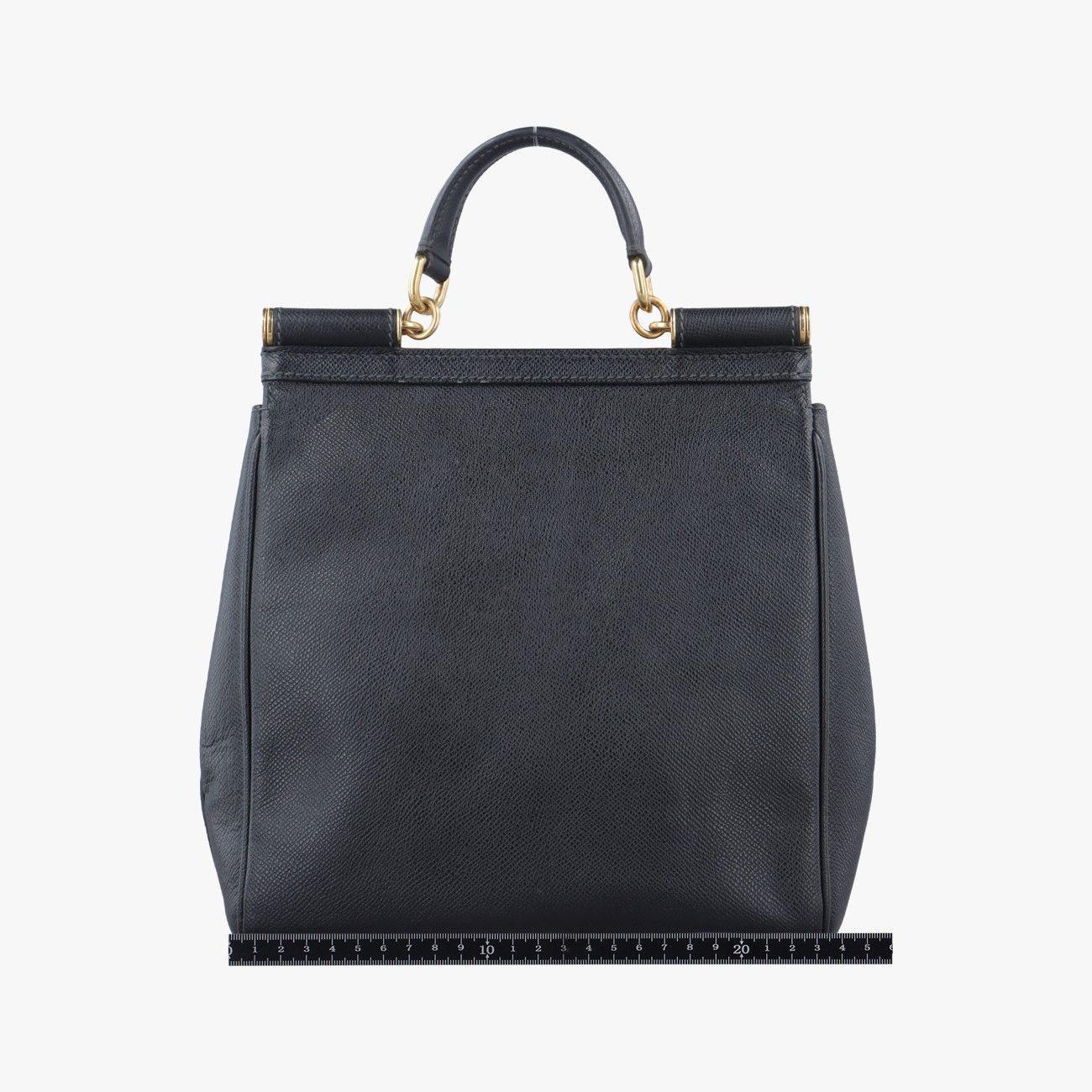 ドルチェ＆ガッバーナDolce - Gabbanaシシリー ブラック レザー