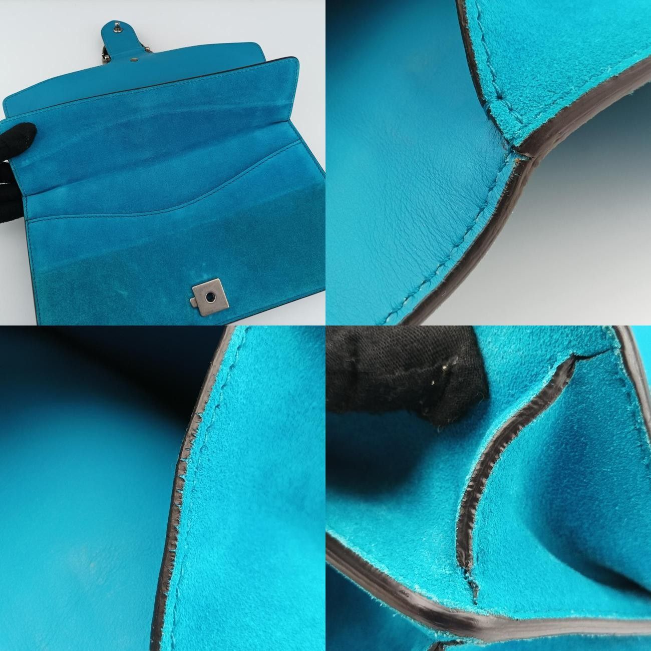 明日15時半まで グッチGucciディオニュソス ブルー スエード 400249 D018802657