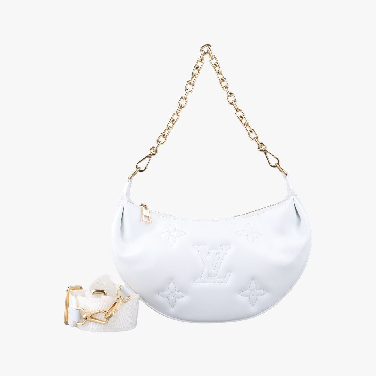 ルイヴィトンLouis Vuittonバブルグラム オーバーザムーン ホワイト レザー M59959