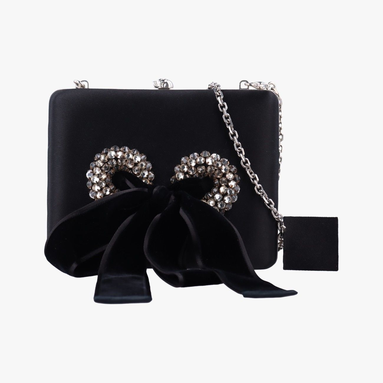 アレキサンダーマックイーンAlexander McQueenスカル ブラック シルク 343572 000926