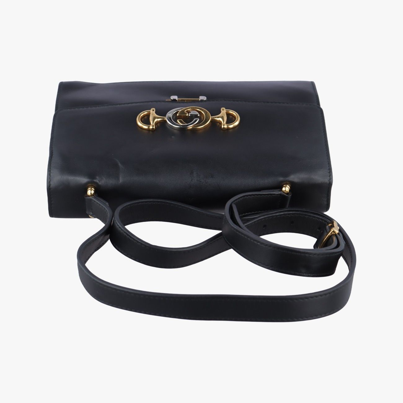 グッチGucciGGキャンバス ウェブ シェリーライン トート ブラック レザー 308928 E029282203 DECORATOM_COM_BR