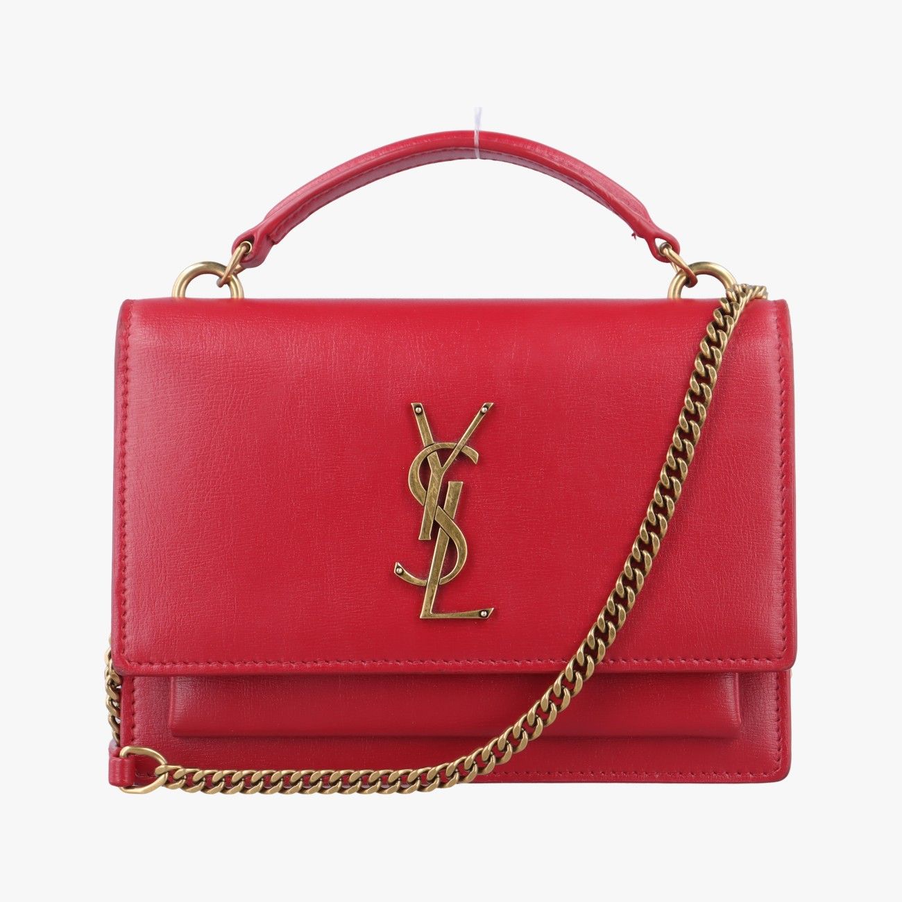 イヴサンローランYves Saint Laurentサンセット レッド レザー 533026 .0519