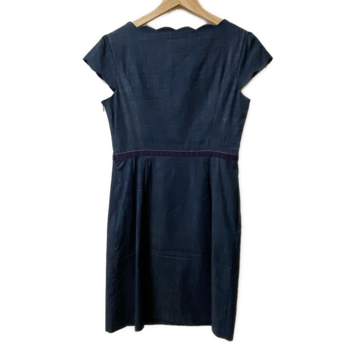 TOCCA(トッカ) ワンピース サイズ6 M レディース - ネイビー 半袖/ひざ