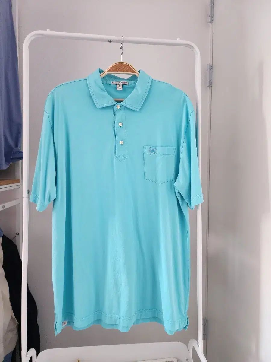 スコッティ キャメロン 半袖 ポロTシャツ スカイブルー L