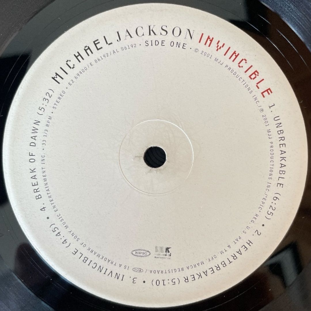 US盤 MICHAEL JACKSON INVINCIBLE 洋楽 レコード CD DVD ブルーレイ