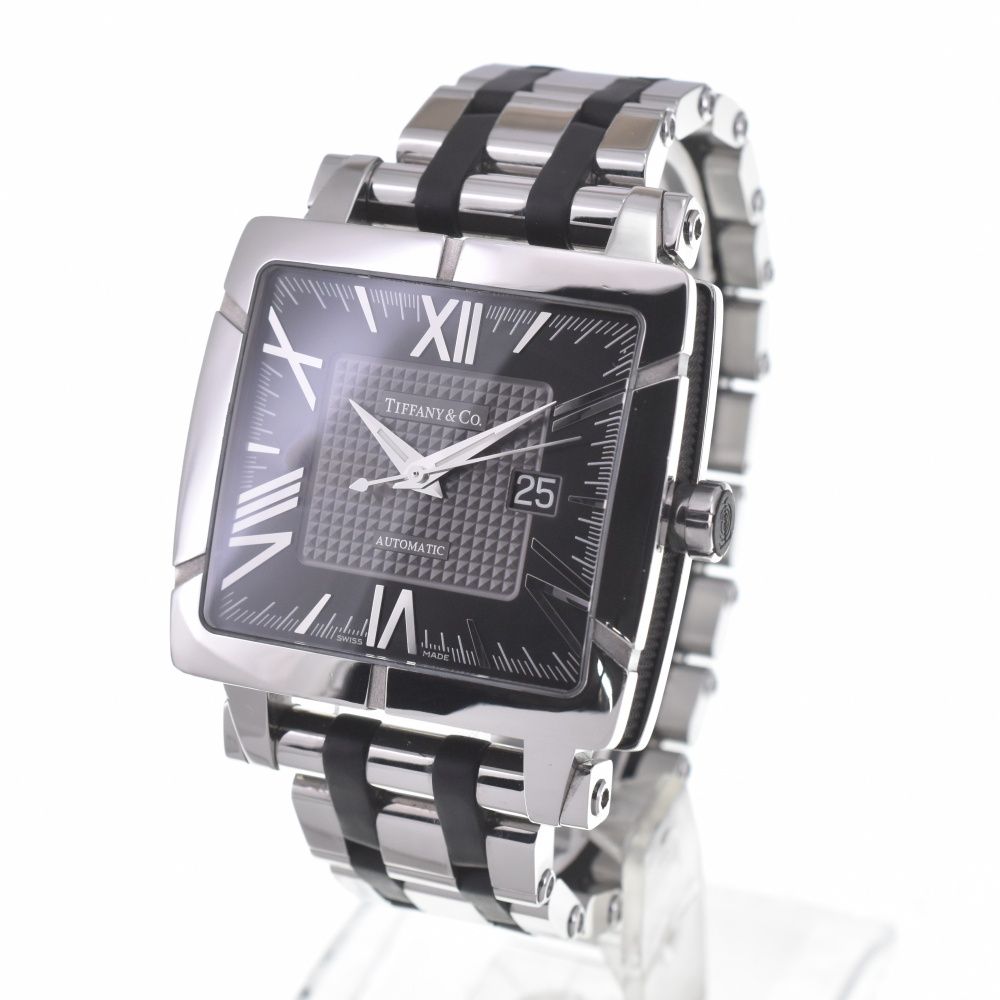 ティファニー TIFFANY Co Z 1100 70 アトラス ジェント スクエア デイト 自動巻き メンズ P 140865