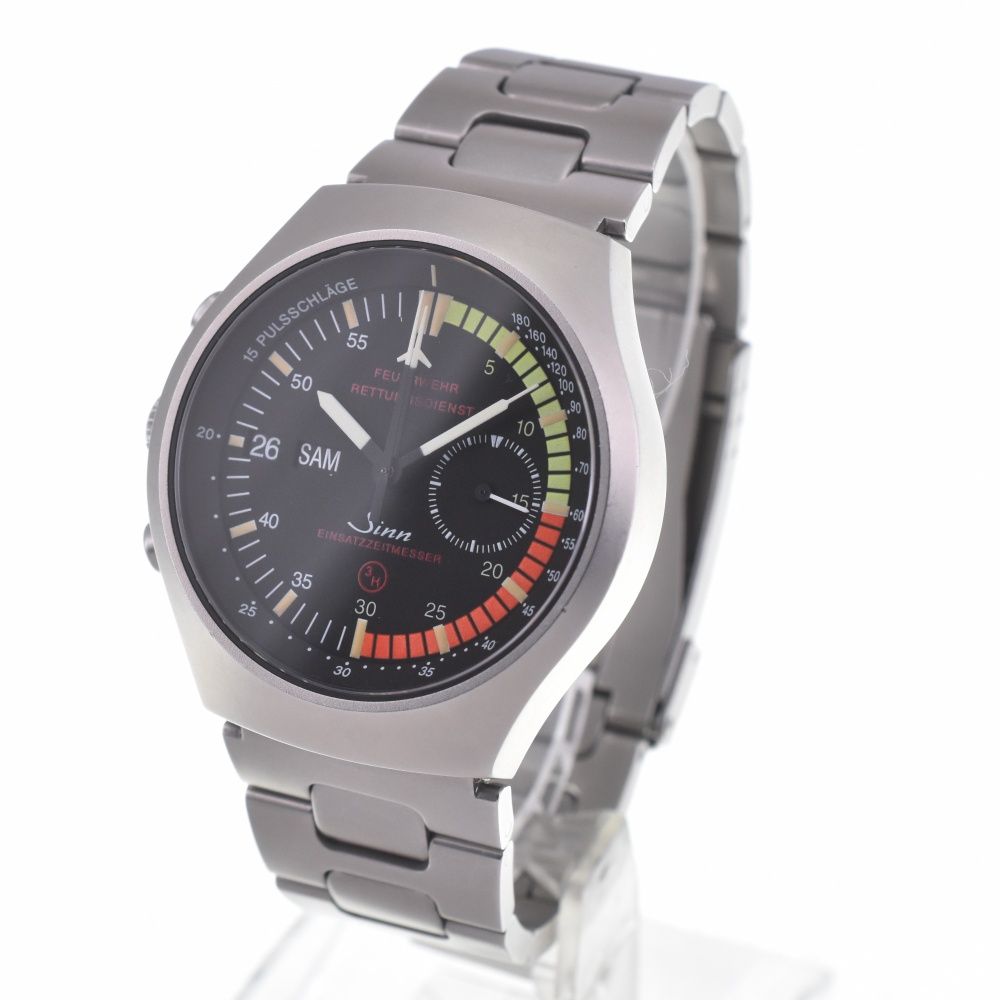 ジン Sinn 157 12618 EZM 4 クロノグラフ 自動巻き メンズ P 140921