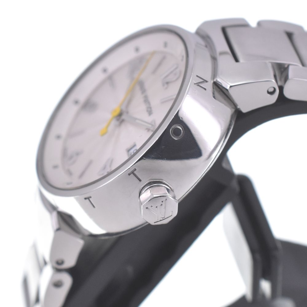 ルイ ヴィトン LOUIS VUITTON Q 121 K タンブール モノグラム クォーツ レディース 保証書付き P 141057